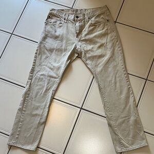 American Eagle Outfitters Men's Light Tan Jeans 34/32 smoke free slim straight